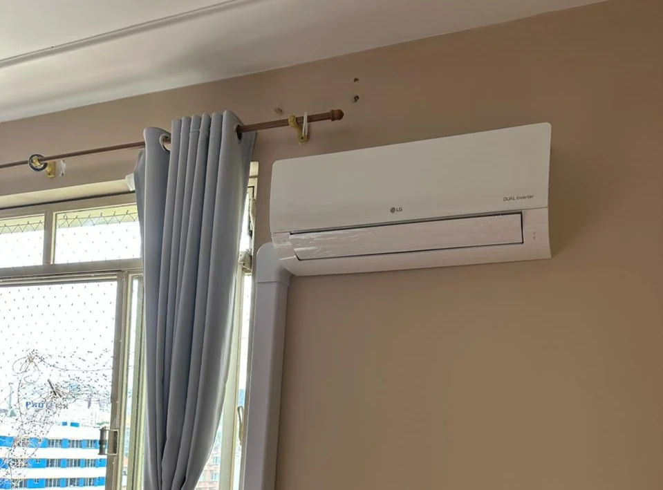 Instalação residencial de ar-condicionado
